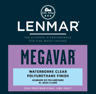MegaVar® Waterborne Polyurethane Clear Finish - Dull Rubbed 1WB.502